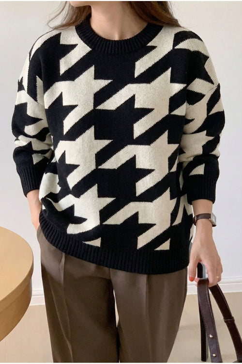 Oversize Triko Kazak - Siyah