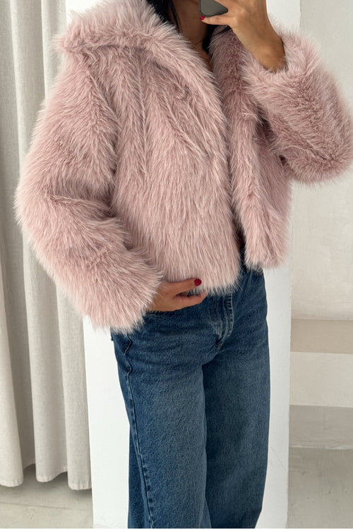 Kadın İçi Astarlı Şal Yaka - Pembe