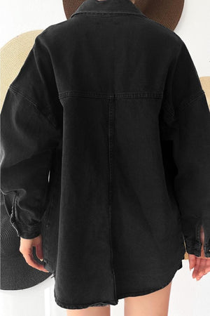 Oversize Kot Ceket - Siyah